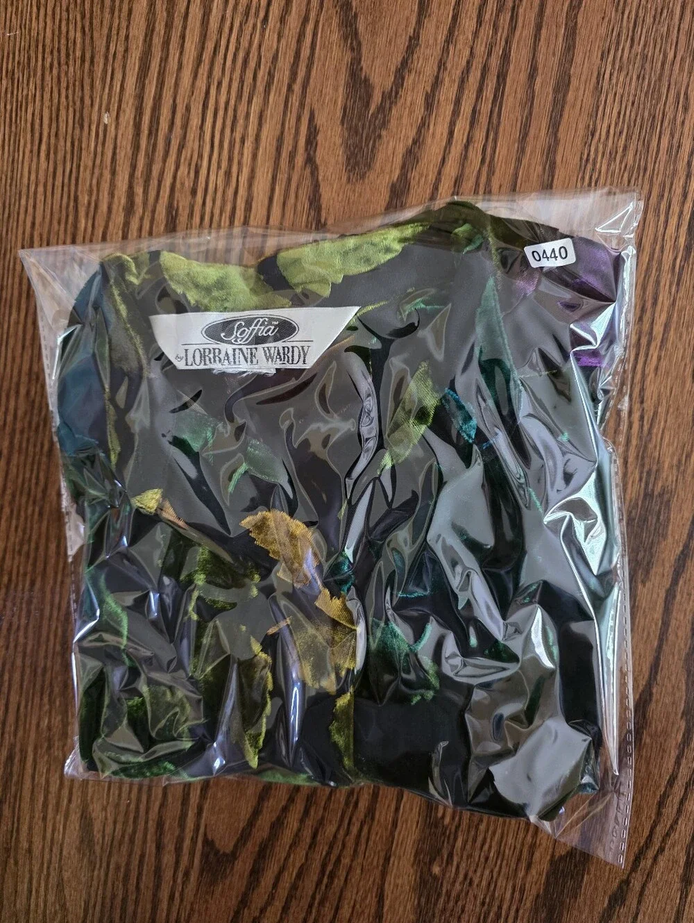 Vintage Burnout Velvet Blouse Tank Set Sheer Jewel Tone Leaves Whimsigoth Large